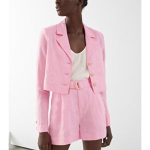 Coats | Cropped Linen Blazer | Poshmark